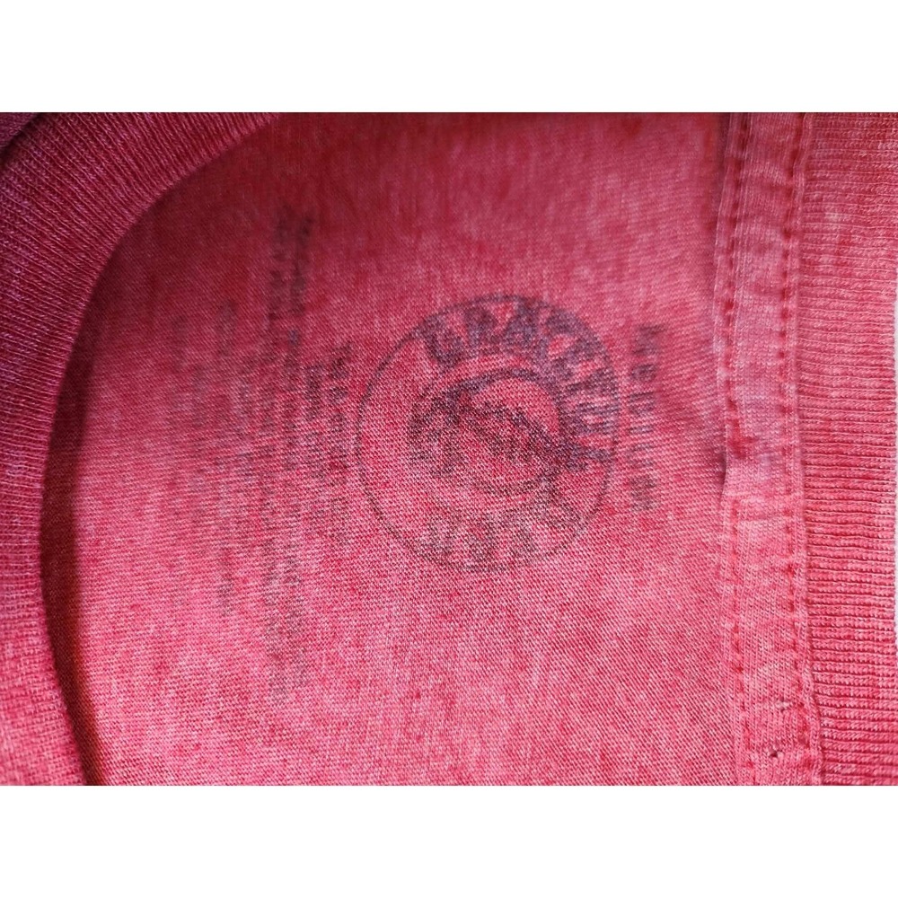 Grateful Dead Eye Steal Your Face Graphic T-Shirt Red Heather Medium - Picture 2 of 4